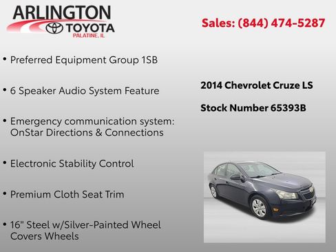 Used 2014 Chevrolet Cruze LS FWD image 2