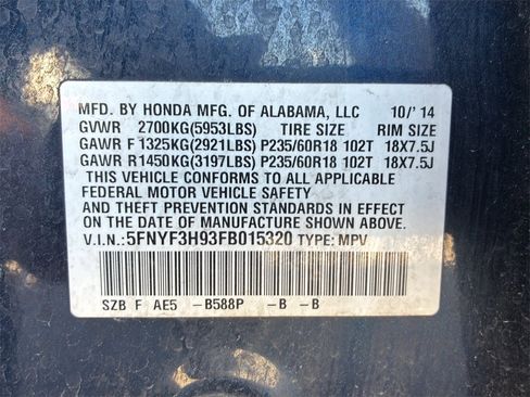 Used 2015 Honda Pilot Touring image 39