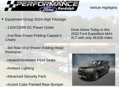 Used 2022 Ford Expedition Max XLT AWD/4WD image 8