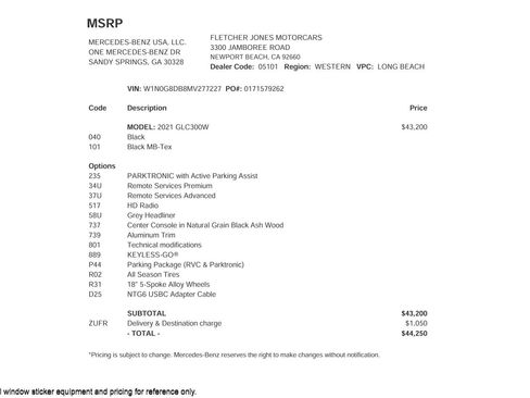 Used 2021 Mercedes-Benz GLC 300 GLC 300 SUV image 2