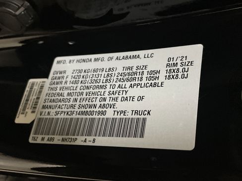 Used 2021 Honda Ridgeline Sport image 36