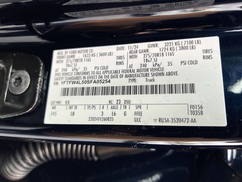 Used 2025 Ford F150 Tremor w/ Bed Utility Package image 34