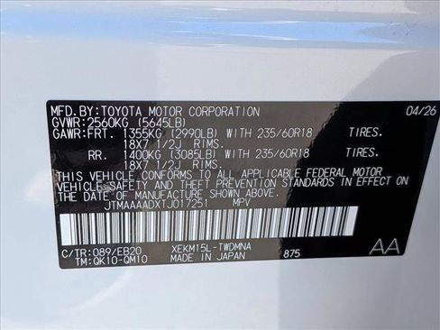 Certified 2026 Toyota C-HR AWD/4WD image 24