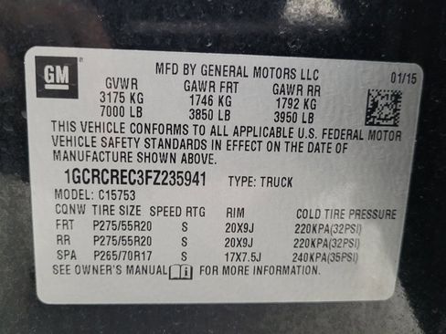 Used 2015 Chevrolet Silverado 1500 LT w/ All Star Edition RWD image 33