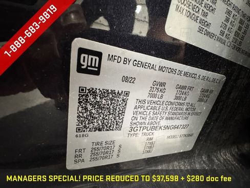 Certified 2022 GMC Sierra 1500 SLE AWD/4WD image 30