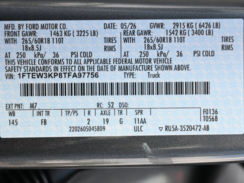 New 2026 Ford F150 XLT w/ Equipment Group 302A MID RWD image 48
