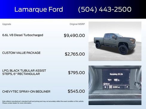 Used 2024 Chevrolet Silverado 2500 Custom w/ Custom Value Package image 2