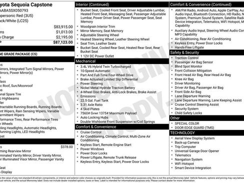 Used 2025 Toyota Sequoia Capstone AWD/4WD image 52
