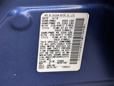 Used 2019 Nissan Rogue S image 33