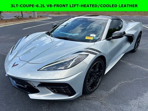 Certified 2021 Chevrolet Corvette Stingray Premium Cpe w/ Body-Color Dual Roof Package RWD image 1