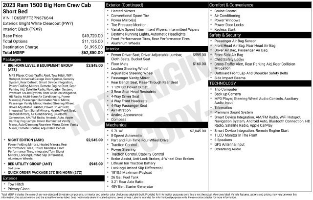 Used 2023 RAM 1500 Big Horn AWD/4WD image 22