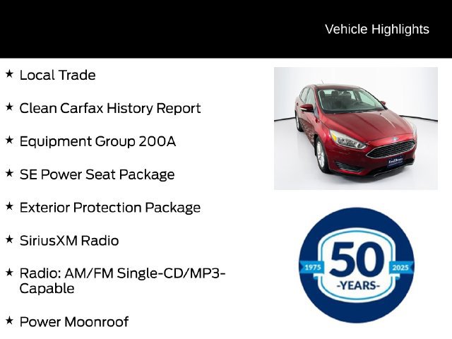 Used 2016 Ford Focus SE w/ SE Power Seat Package FWD image 6