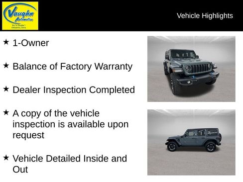 Used 2025 Jeep Wrangler Unlimited Rubicon 4xe w/ Safety Group AWD/4WD image 2