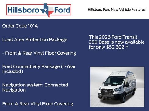 New 2026 Ford Transit 250 148 High Roof Extended w/ Load Area Protection Package image 4