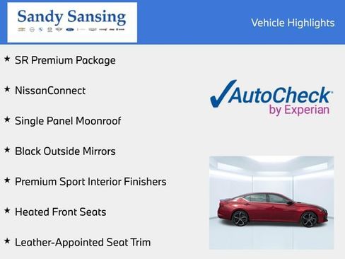 Used 2023 Nissan Altima 2.5 SR w/ SR Premium Package FWD image 7