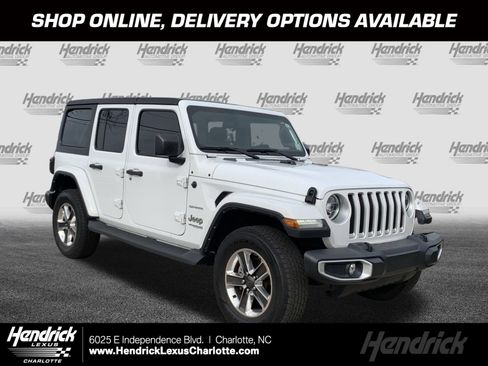 Used 2022 Jeep Wrangler Unlimited Sahara w/ LED Lighting Group image 1