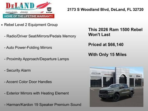 New 2026 RAM 1500 Rebel w/ Rebel Level 2 Equipment Group image 24