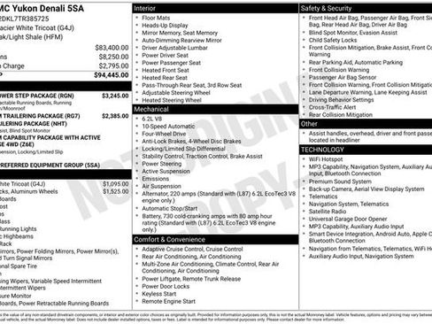 New 2026 GMC Yukon Denali w/ Sun & Power Step Package AWD/4WD image 18