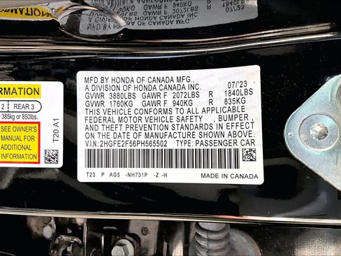 Used 2023 Honda Civic Sport image 35