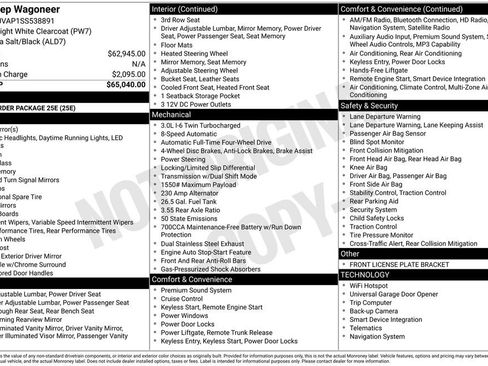 New 2025 Jeep Wagoneer 4WD image 2