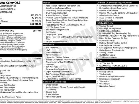 Used 2025 Toyota Camry XLE w/ Premium Package image 36