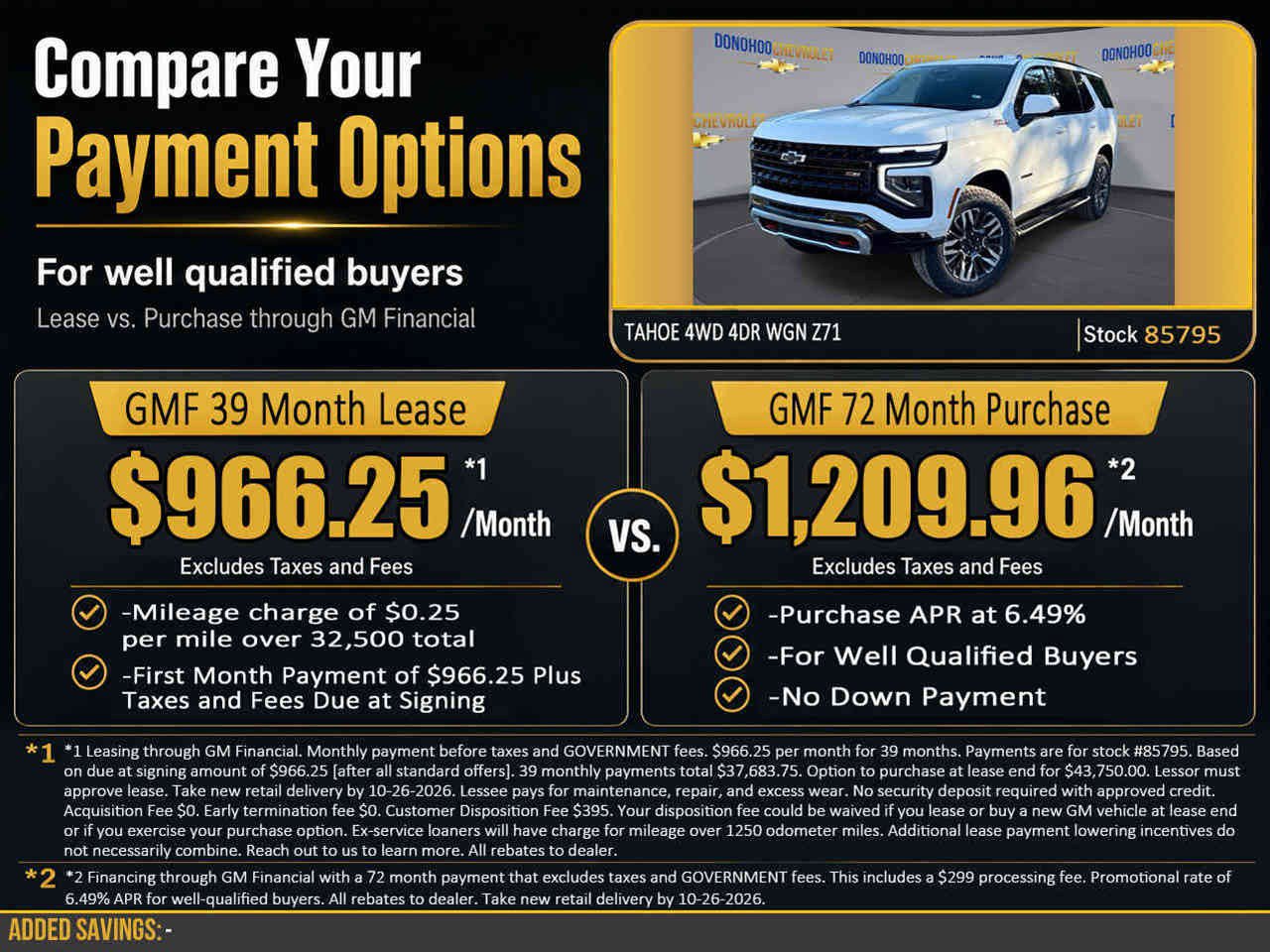New 2027 Chevrolet Tahoe Z71 w/ Comfort Package AWD/4WD image 2
