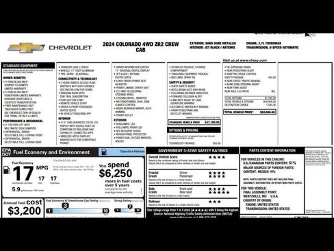 Used 2024 Chevrolet Colorado ZR2 w/ Technology Package image 3