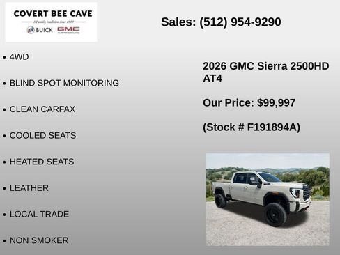 Used 2026 GMC Sierra 2500 AT4 w/ AT4 Premium Plus Package AWD/4WD image 6