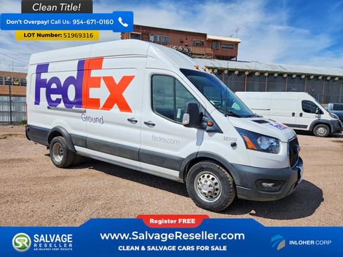 Used 2022 Ford Transit 350 148 High Roof Extended DRW w/ Parcel Delivery Package AWD/4WD image 5
