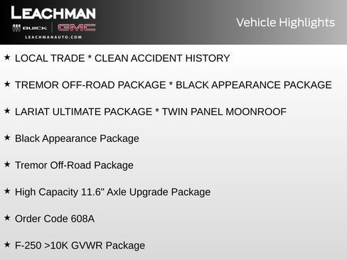 Used 2024 Ford F250 Crew Cab Lariat w/ Ultimate w/ Lariat Ultimate Package AWD/4WD image 7