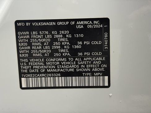 Used 2024 Volkswagen Atlas Cross Sport SE w/ Panoramic Sunroof Package AWD/4WD image 27