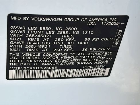 New 2026 Volkswagen Atlas SEL Premium R-Line AWD/4WD image 30