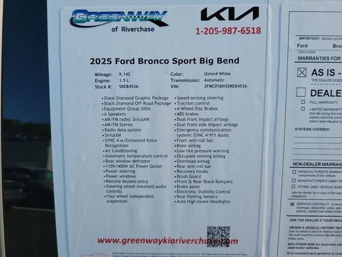 Used 2025 Ford Bronco Sport Big Bend AWD/4WD image 35