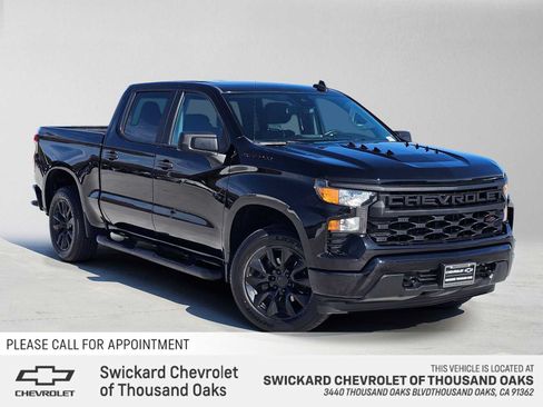 Used 2023 Chevrolet Silverado 1500 Custom w/ LPO, Dark Essentials Package RWD image 1