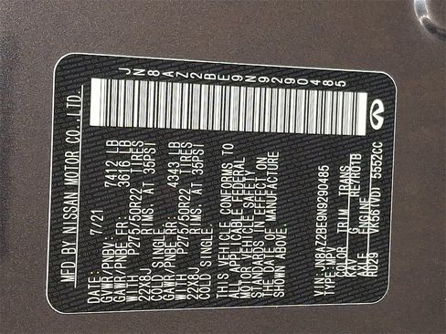 Used 2022 INFINITI QX80 Sensory w/ Cargo Package image 32