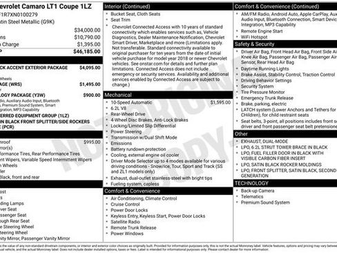 Used 2022 Chevrolet Camaro LT RWD image 5