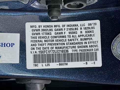 Used 2020 Honda Civic EX-L image 32