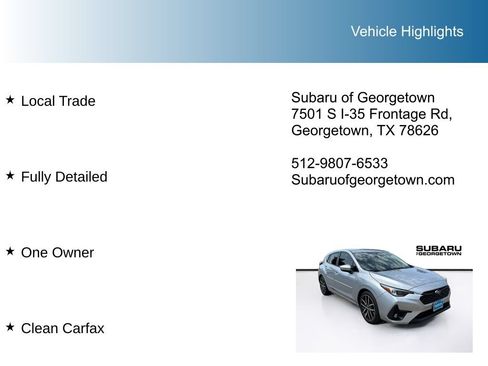 Certified 2025 Subaru Impreza 2.0i Sport AWD/4WD image 10