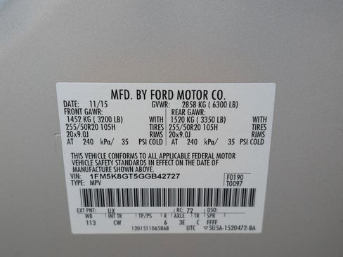 Used 2016 Ford Explorer Sport w/ Equipment Group 401A AWD/4WD image 32