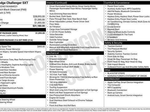 Used 2019 Dodge Challenger SXT w/ Blacktop Package RWD image 13