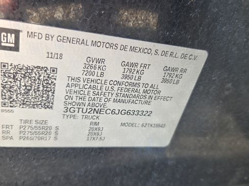 Used 2018 GMC Sierra 1500 SLT w/ SLT Premium Package AWD/4WD image 16