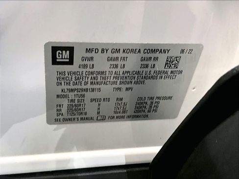 Certified 2022 Chevrolet TrailBlazer LT w/ Convenience Package image 34