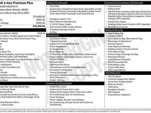 Used 2019 Audi e-tron Premium Plus AWD/4WD image 10