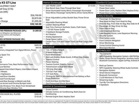 Used 2022 Kia K5 GT-Line w/ GT-Line FWD Premium Package image 7