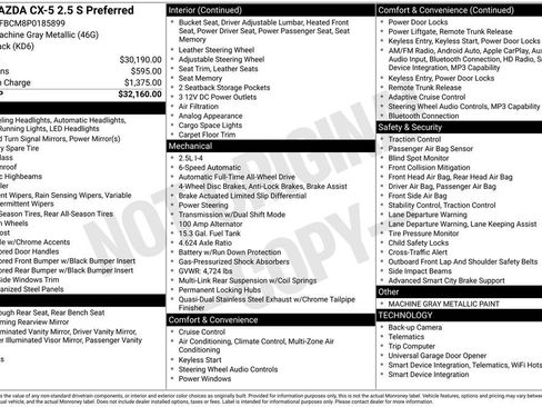 Used 2023 MAZDA CX-5 AWD 2.5 S w/ Preferred Package image 6