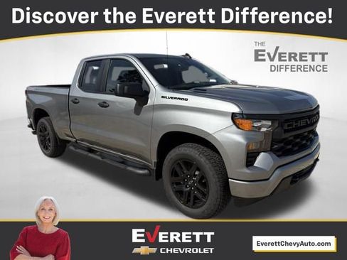 New 2026 Chevrolet Silverado 1500 Custom w/ Turbomax Blackout Package AWD/4WD image 1