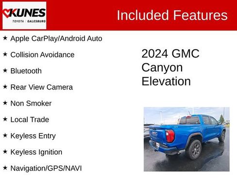 Used 2024 GMC Canyon Elevation w/ Elevation Premium Package AWD/4WD image 2