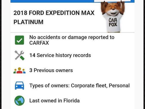 Used 2018 Ford Expedition Max Platinum AWD/4WD image 2