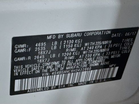 Used 2017 Subaru Outback 2.5i Limited image 41