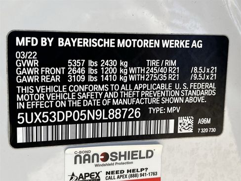 Used 2022 BMW X3 xDrive30i w/ Premium Package 2 image 31